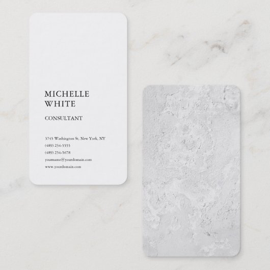 ミニマリスト平野シンプルプロフェッショナル 名刺 (正面/裏面)