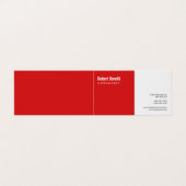 ミニマリスト平野モダン白 名刺 (外部フラット)