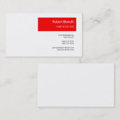 ミニマリスト平野モダン白 名刺 (正面/裏面)