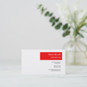 ミニマリスト平野モダン白 名刺 (スタンド正面)