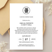 ミニマリスト年次慈善事業イベント事業パーティー 招待状