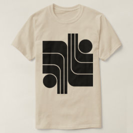 ミニマリスト幾何デザイン Tシャツ