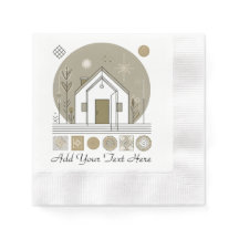 ミニマリスト幾何ナプキンデザイン