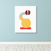 ミニマリスト幾何学オニオンレストランキャンバスアート キャンバスプリント (インサイチュ (ウッドフロア))