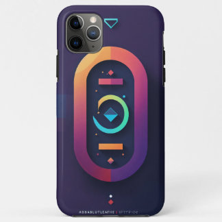 ミニマリスト幾何学ロゴ: AbsolutelyRelative iPhone 11 Pro Maxケース