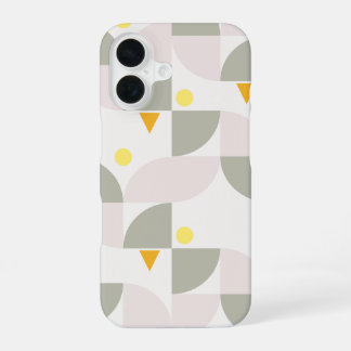 ミニマリスト幾何学柄スマホケース iPhone 16ケース
