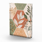 ミニマリスト幾何学植物写真ブロック フォトブロック (右)