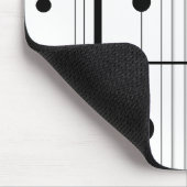 ミニマリスト幾何学模様のシンフォニーライン マウスパッド (コーナー)