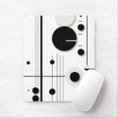 ミニマリスト幾何学模様のシンフォニーライン マウスパッド (マウス)