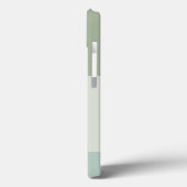 ミニマリスト幾何学模様の色ブロックセージ緑の色調 Case-Mate iPhoneケース (裏面 / 左)