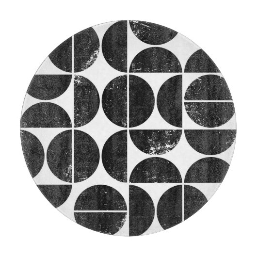 ミニマリスト幾何学：スカンジナビア半円。 カッティングボード (正面)