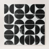 ミニマリスト幾何学：スカンジナビア半円。 ジグソーパズル (横)