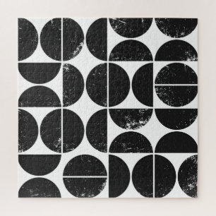 ミニマリスト幾何学：スカンジナビア半円。 ジグソーパズル