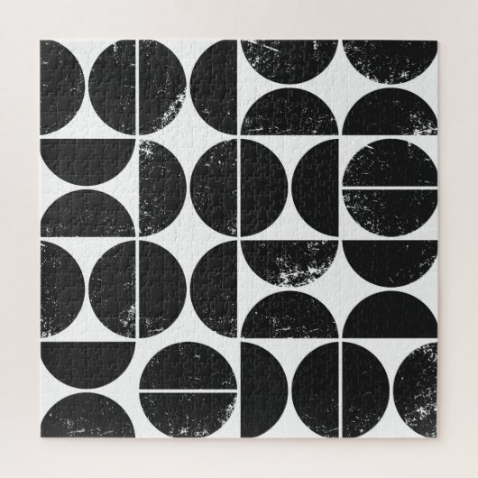 ミニマリスト幾何学：スカンジナビア半円。 ジグソーパズル (縦)