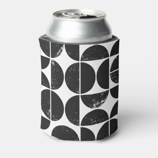 ミニマリスト幾何学：スカンジナビア半円。 缶クーラー (缶裏面)