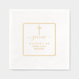 ミニマリスト幾何実在金ゴールドホイル洗礼 箔ナプキン