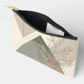 ミニマリスト幾何自然インスパイア- アクセサリーポーチ (見開き)