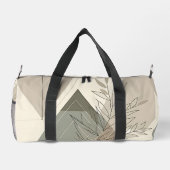 ミニマリスト幾何自然インスパイア- ダッフルバッグ (裏面)