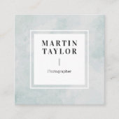 ミニマリスト広場QRコードソーシャルメディア スクエア名刺 (正面)