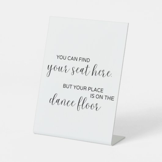 ミニマリスト座席表の記号 台座サイン (正面)