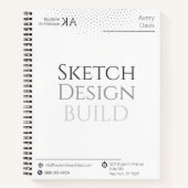 ミニマリスト建築ジャーナル 2026カレンダー付き ノートブック (正面)