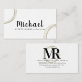 ミニマリスト建築ホーム写真デザイナー 名刺 (正面/裏面)