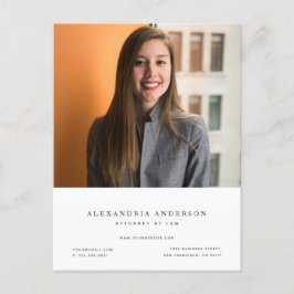 ミニマリスト弁護士プロフェッショナルフォトビジネスポスト ポストカード