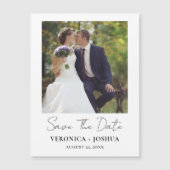 ミニマリスト式結婚式お知らせ Save the Date (正面)