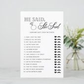 ミニマリスト彼は彼女はブライダルシャワーゲームを言った (スタンド正面)