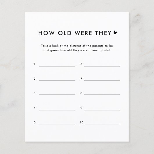 ミニマリスト彼らは赤ちゃんシャワーのゲームをいくつだった