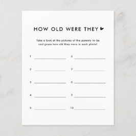 ミニマリスト彼らは赤ちゃんシャワーのゲームをいくつだった