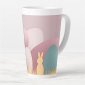 ミニマリスト復活祭エレガンス カフェラテマグ (右アングル)