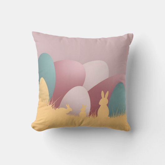 ミニマリスト復活祭エレガンス クッション (正面)