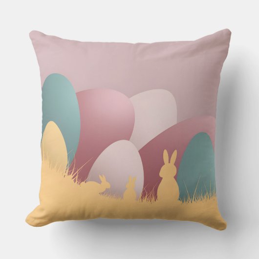 ミニマリスト復活祭エレガンス クッション (正面)