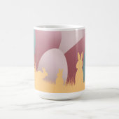 ミニマリスト復活祭エレガンス コーヒーマグカップ (中央)