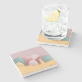 ミニマリスト復活祭エレガンス ストーンコースター (横)