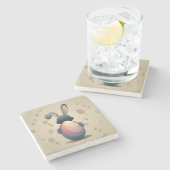 ミニマリスト復活祭エレガンス ストーンコースター (横)