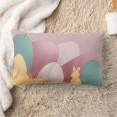 ミニマリスト復活祭エレガンス ランバークッション (ブランケット)