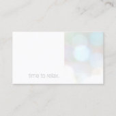 ミニマリスト微妙な《写真》ぼけ味スパアポイントメントカード 予約カード (正面)