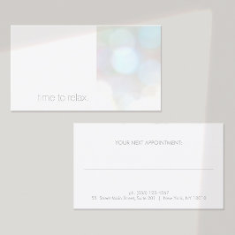 ミニマリスト微妙な《写真》ぼけ味スパアポイントメントカード 予約カード