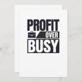 ミニマリスト忙し起業家以上の利益 招待状 (正面/裏面)