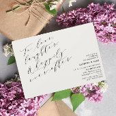 ミニマリスト愛する笑い引用文婚約パーティ 招待状