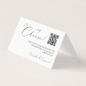 ミニマリスト愛QRコード折り畳みカードをキャプチャ (正面)