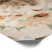 ミニマリスト感恩カップル写真ラブポスター ポスター (角)