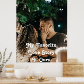 ミニマリスト感恩カップル写真ラブポスター ポスター (キッチン)