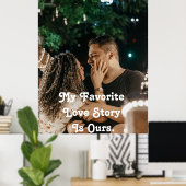 ミニマリスト感恩カップル写真ラブポスター ポスター (ホームオフィス)