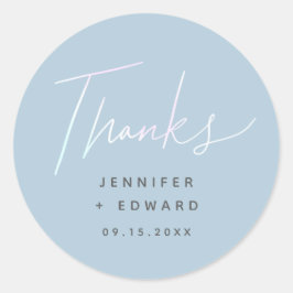 ミニマリスト感謝していホログラフィック結婚スクリプト ラウンドシール