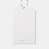 ミニマリスト感謝祭Groovy感謝深いレトロ ギフトタグ (裏面)