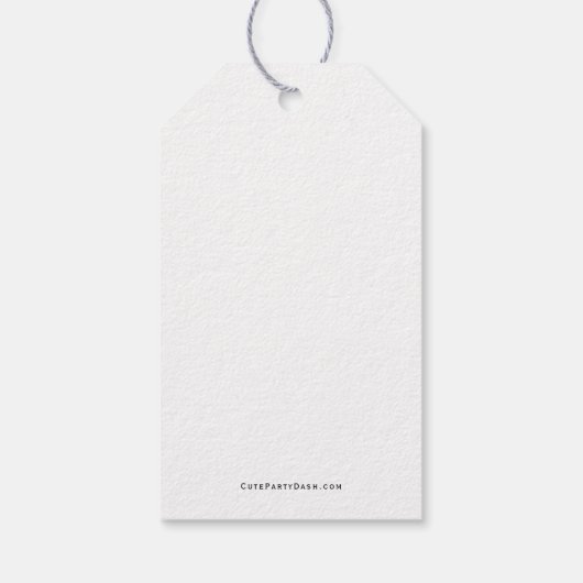 ミニマリスト感謝祭Groovy感謝深いレトロ ギフトタグ (裏面)