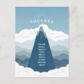 ミニマリスト成功やる気を起こさせる山 ポストカード (正面)